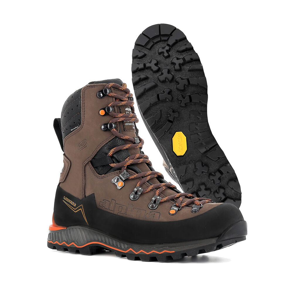 Vibram Sole Alpina Lhotse Erkek Yürüyüş Ayakkabısı Kahverengi/Siyah,JP6742985